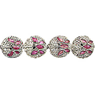 ENAMEL FILIGREE BUTTERFLY DISC 15MM