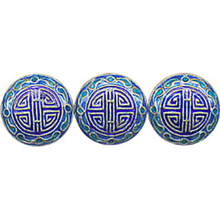 ENAMEL LONG LIFE DISC 21MM BLUE