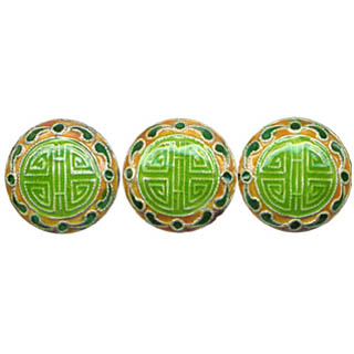 ENAMEL LONG LIFE DISC 21MM APPLE GREEN