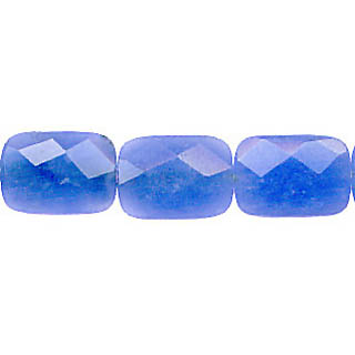 BLUE QUARTZ FACETED RECTANGLE 10X14MM