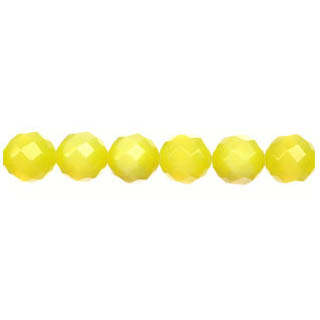 CAT'S EYE 10MM FACETED YELLOW
