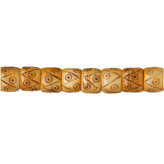 BONE DRUM 9X10MM SPECIAL CURVE