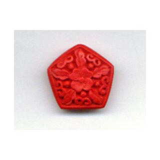 CINNABAR OCTANGLE 20MMRED