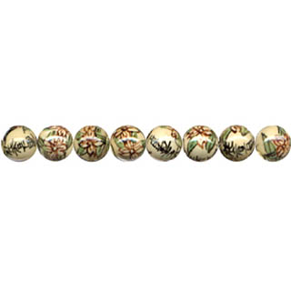 PORCELAIN ROUND 8MM BEIGN