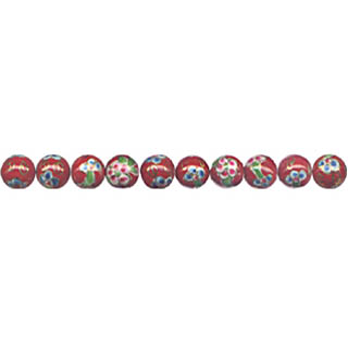 PORCELAIN ROUND 6MM RED