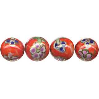 PORCELAIN ROUND 12MM RED