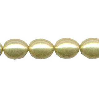 SHELL PEARL DESIGN BEADS12X15 OVAL