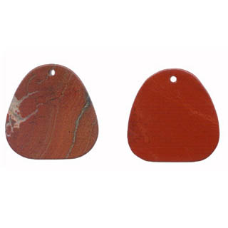 FLAT TRIANGLE 30X40MM RED JASPER